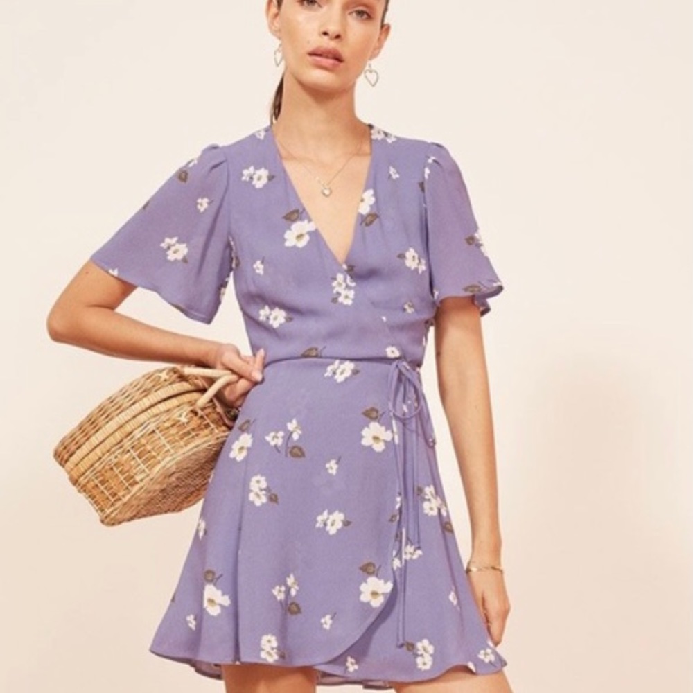 Reformation Adele Wrap Dress EUC